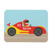 Mooie raceauto voor jongens magneet (Horizontaal)