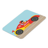 Mooie raceauto voor jongens magneet (Linkerzijde)