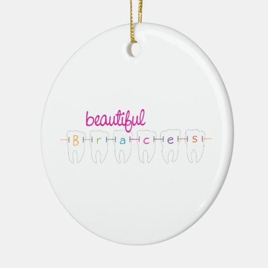 Mooie races keramisch ornament (Links)