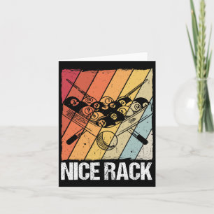 Mooie rack biljart pool speler kaart