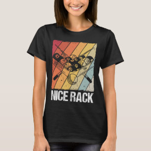 Mooie rack biljart pool speler t-shirt