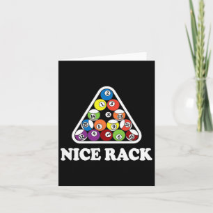 Mooie rack biljart zwembad T Shirt Kaart