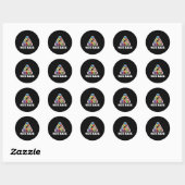 Mooie rack biljart zwembad T Shirt Ronde Sticker (Vel)