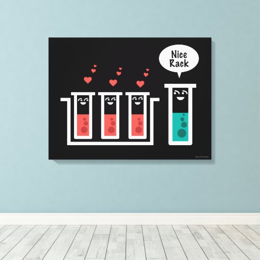 Mooie rack canvas afdruk (Insitu (Houten vloer))