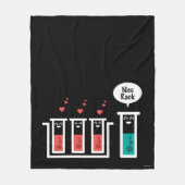 Mooie rack fleece deken (Voorkant)