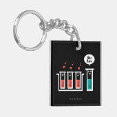 Mooie rack sleutelhanger (Voorkant Links)