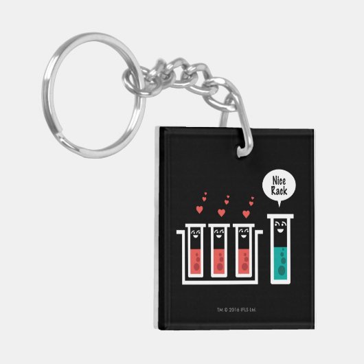 Mooie rack sleutelhanger (Voorkant Links)