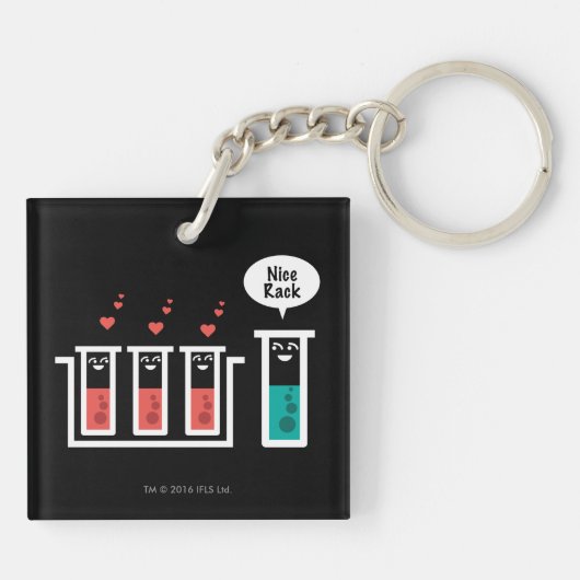 Mooie rack sleutelhanger (Achterkant)