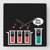 Mooie rack vierkante klok (Voorkant)