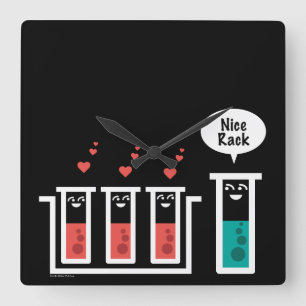 Mooie rack vierkante klok