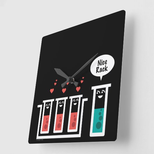 Mooie rack vierkante klok (Hoek)