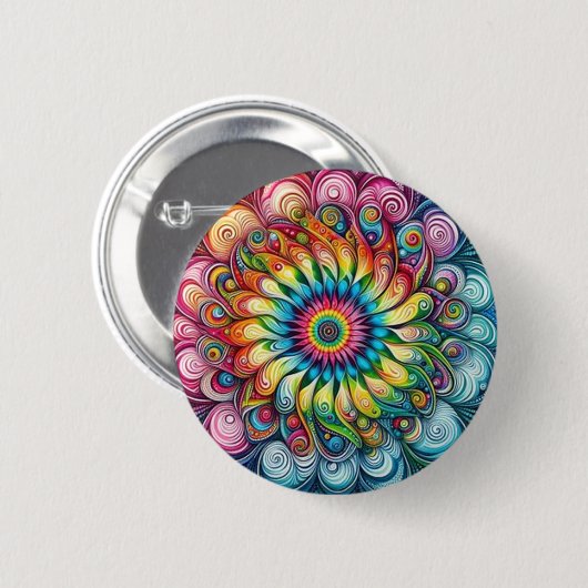 Mooie Rainbow kleur Button (Voorkant /achterkant)