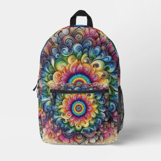 Mooie Rainbow Stropdas-dye geprinte rugzak