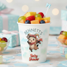Mooie Ram Winter Baby Shower Papieren Beker