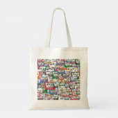 Mooie Ramen Jigsaw Puzzle Canvas tas (Achterkant)