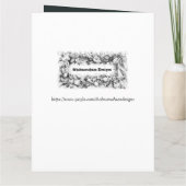 Mooie Ramzan Mubarak Golden & Blauwe Typografie Kaart (Achterkant)