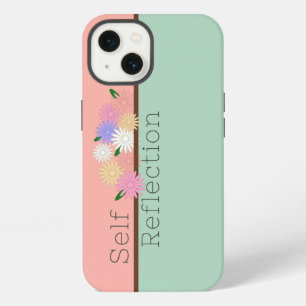 Mooie rangschikking van kleurrijke madeliefjes op  iPhone 13 hoesje