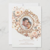 Mooie Ranunculus bruiloft Kaart (Achterkant)