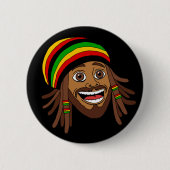 Mooie Rasta Man Ronde Button 5,7 Cm (Voorkant)