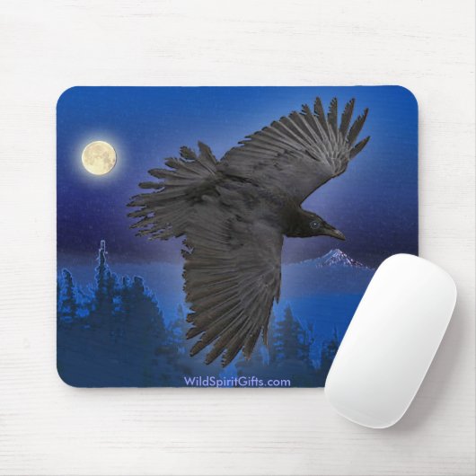 MOOIE RAVEN & Moon Mousepad Muismat (Met muis)