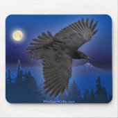 MOOIE RAVEN & Moon Mousepad Muismat (Voorkant)