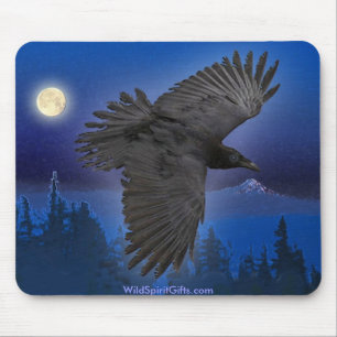 MOOIE RAVEN & Moon Mousepad Muismat