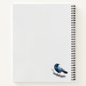 Mooie Raven op een boomtak Notitieboek (Achterkant)