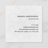 Mooie Raven op een boomtak Vierkante Visitekaartje (Achterkant)