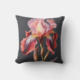 Mooie realistische lichte pastel karmozijnrode iri kussen