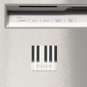 Mooie realistische piano toetsen gepersonaliseerde magneet (Insitu (Vaatwasser))