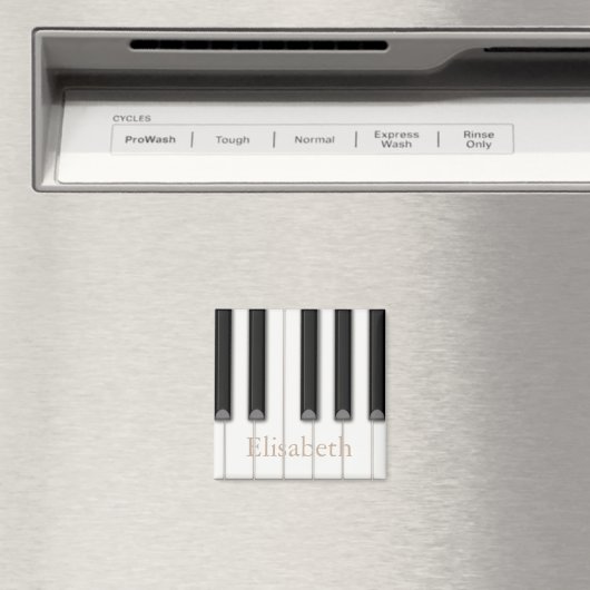 Mooie realistische piano toetsen gepersonaliseerde magneet (Insitu (Vaatwasser))