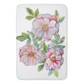 Mooie realistische waterverf rozen. badmat (Voorkant Verticaal)