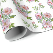 Mooie realistische waterverf rozen. cadeaupapier (Rol Hoek)