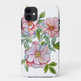 Mooie realistische waterverf rozen. Case-Mate iPhone case