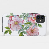 Mooie realistische waterverf rozen. Case-Mate iPhone case (Achterkant (horizontaal))