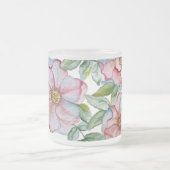 Mooie realistische waterverf rozen. matglas koffiemok (Center)