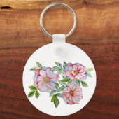 Mooie realistische waterverf rozen. sleutelhanger (Voorkant)