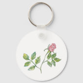 Mooie realistische waterverf rozen. sleutelhanger (Achterkant)