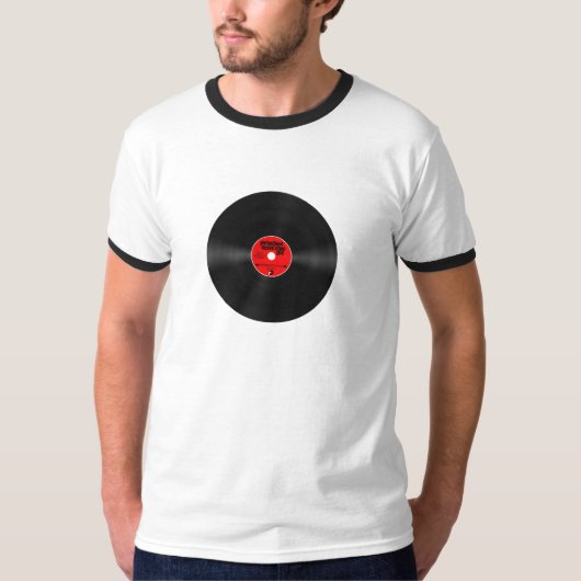 Mooie recordwinkelman t-shirt (Voorkant)