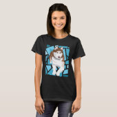 Mooie Red Brown Siberian Husky T-shirt (Voorkant volledig)