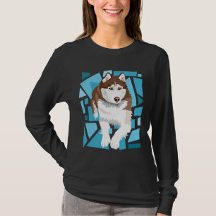 Mooie Red Brown Siberian Husky T-shirt