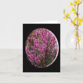 Mooie Red Bud-boom..... Kaart (Gele Bloem)