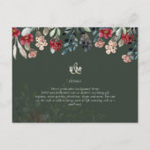 Mooie RED CARDINAL Birds Wedding Briefkaart (Achterkant)