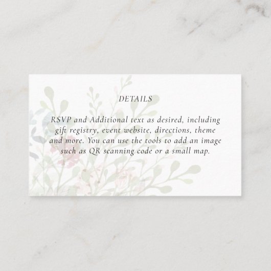 Mooie RED CARDINAL Birds Wedding Visitekaartje (Achterkant)