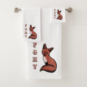 Mooie Red Foxy Fox Bad Handdoek (Insitu)