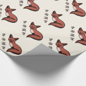 Mooie Red Foxy Fox Cadeaupapier (Hoek)