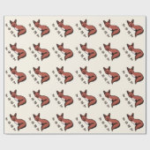 Mooie Red Foxy Fox Cadeaupapier (Vlak)