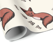 Mooie Red Foxy Fox Cadeaupapier (Rol Hoek)