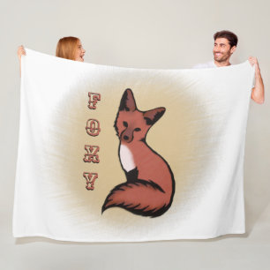 Mooie Red Foxy Fox Fleece Deken