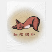Mooie Red Foxy Fox Fleece Deken (Voorkant)
